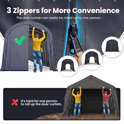 10' x 20' Carport Shelter with Roll