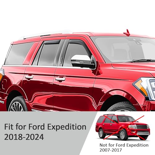 in Channel Extra Durable Rain Guards for Ford Expedition 2018