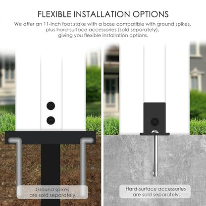 50" W x 48" H Outdoor Privacy Screen with Aluminum Posts (32.63 Sq Ft)