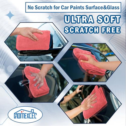 Professional Large Microfiber Car Drying Towels 2 Pack (2 Count)