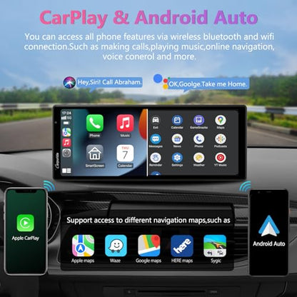 W903 Portable Carplay & Android Auto with Dash Cam