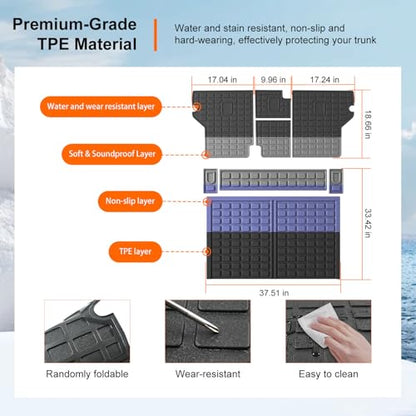 Cargo Mat & Backrest Mats Compatible with 2010