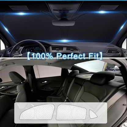 8pcs Thicken Sun Shades for Chevy Malibu 2016 (8 Count)