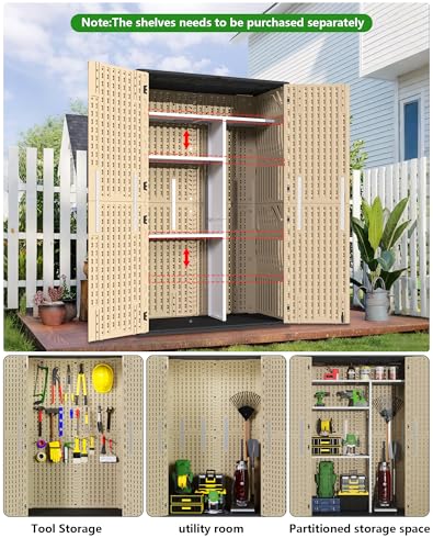 Vertical Storage Shed Shelf