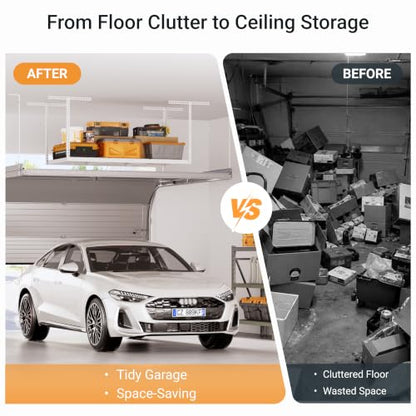 3x6ft Overhead Ceiling Garage Storage Rack