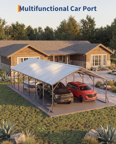 20'x40'x12' Metal Carport Car Ports for Multiple Vehicles
