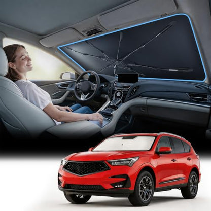 Vinyl Coating Heat Shield] Windshield Sun Shade Umbrella Custom for Acura RDX