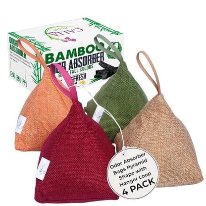 4 Pack Bamboo Charcoal Air Purifier Bags 200 Grams Each (28.2 Ounce)