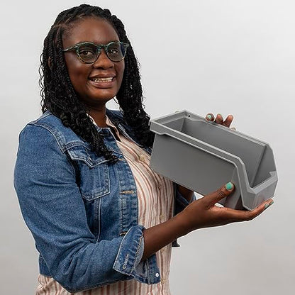 Medium Stackable Plastic Storage Bins