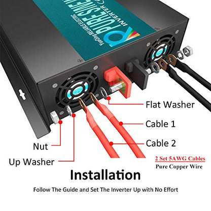2500 watt 12V Pure Sine Wave Inverter