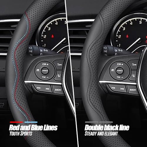Nappa Premium Leather car Steering Wheel Cover