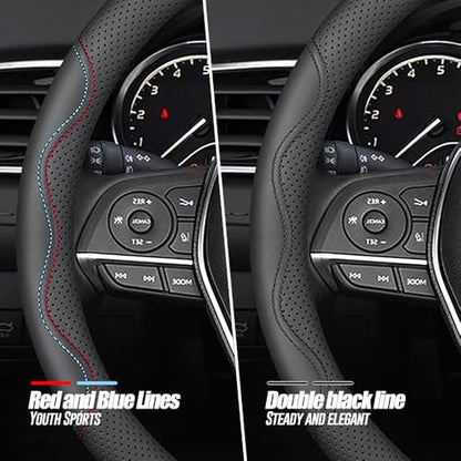 Nappa Premium Leather car Steering Wheel Cover