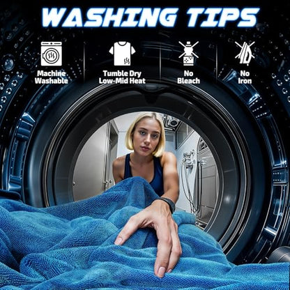 2 Pack 1200 GSM Car Drying Towels