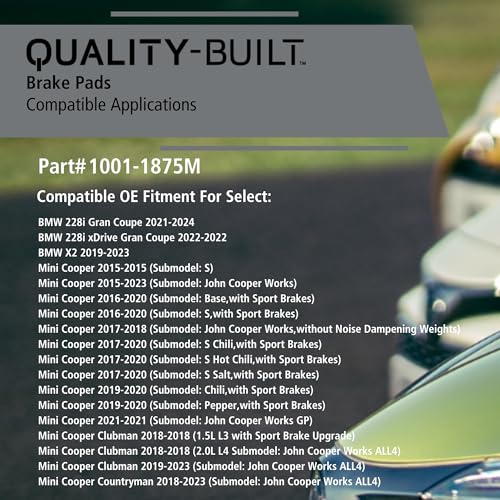Front Semi Metallic Brake Pads