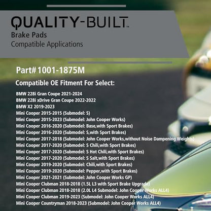 Front Semi Metallic Brake Pads
