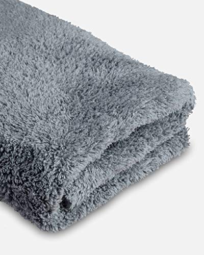Adam's Borderless Grey Microfiber Towel (2 Count)