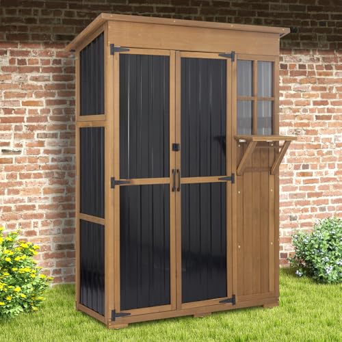 51" L Outdoor Storage Cabinet Waterproof with Shelves