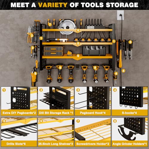 Cordless Power Tool Organizer Wall Mount