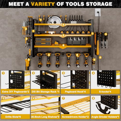 Cordless Power Tool Organizer Wall Mount