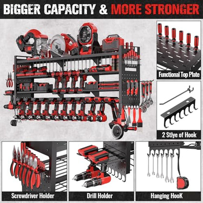 49.8" Power Tool Organizer Wall Mount