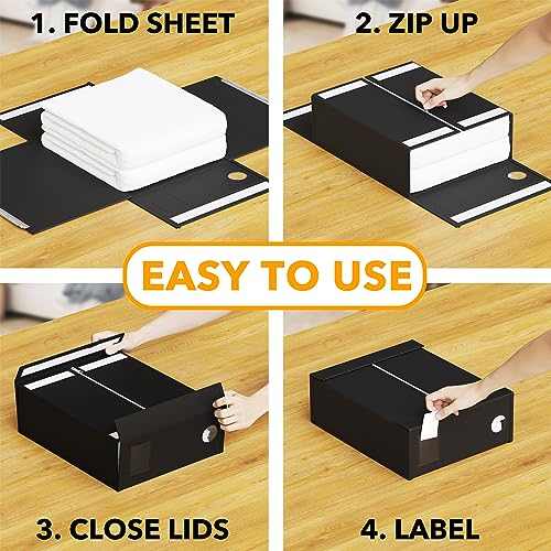 6 Pack Bed Sheet Organizer and Storage