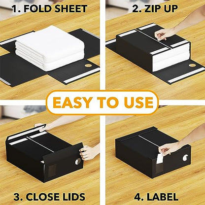 6 Pack Bed Sheet Organizer and Storage