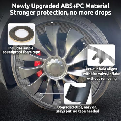 Wheel Rim Protector for Tesla Model Y Performance 21 Inch Überturbine Wheels All