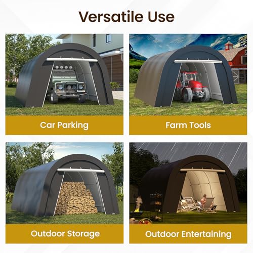 13' x 20' Carport with 6 Heavy Duty Ground Stakes