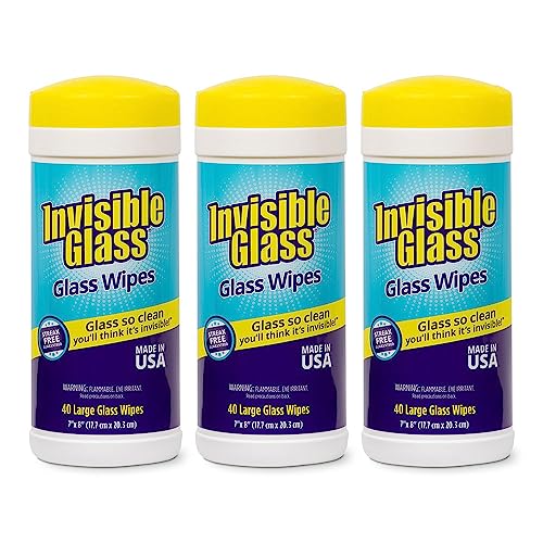 90160 3PK Glass Cleaning Wipes (3 Count)