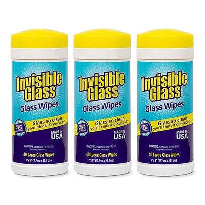 90160 3PK Glass Cleaning Wipes (3 Count)