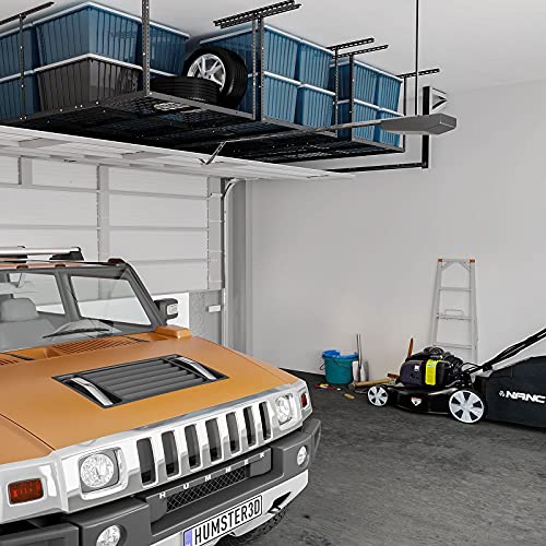 3x8 Overhead Garage Ceiling Storage Rack Organization