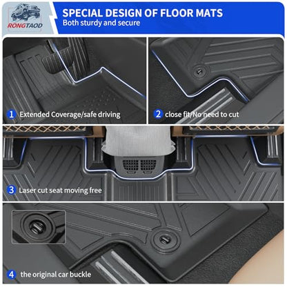 Floor Mats Set for 2024 2025 2026 Toyota Grand Highlander