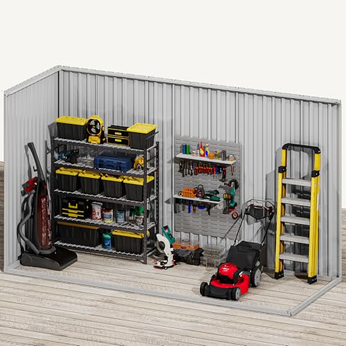 9x4 FT Outdoor Storage Shed with Acrylic Windows