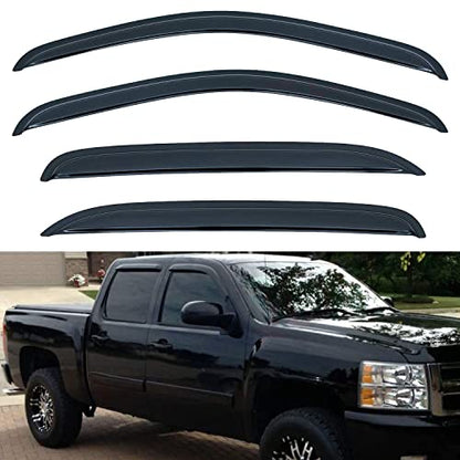 4pcs Window Visors Rain Guards for 07 (4 Count)