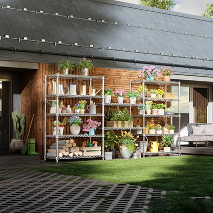 5 Tier Heavy Duty Metal Storage Shelving Unit