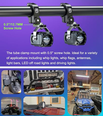 1PC UTV Whip Light Mounts