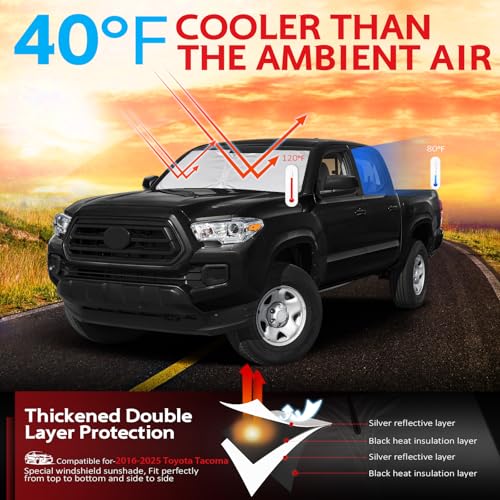 Windshield Sun Shade for Toyota Tacoma 2016