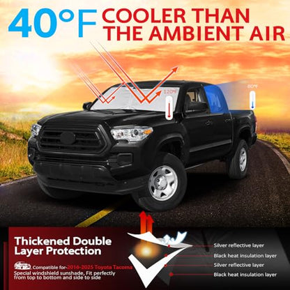 Windshield Sun Shade for Toyota Tacoma 2016