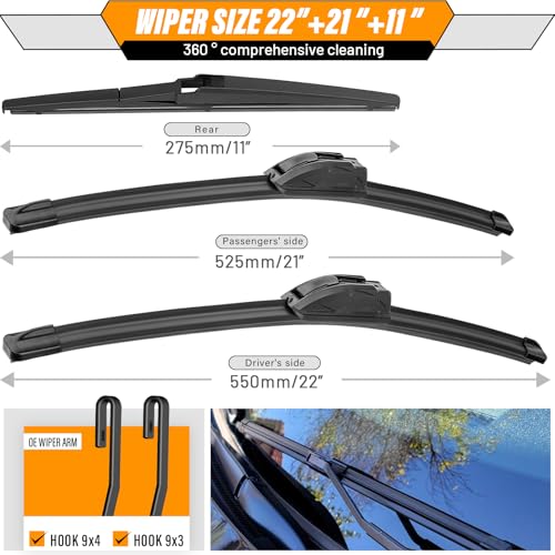 Windshield Wiper Blade Replacement for Jeep Grand Cherokee