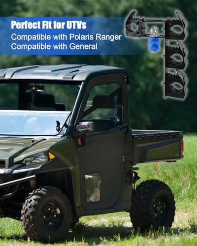 Upgraded Dual UTV Cargo Bed Tool Holder Fits for Polaris Ranger & General (2 Count)