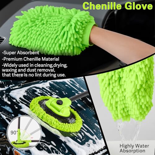 Car Wash Brush with Long Handle (7 Count)