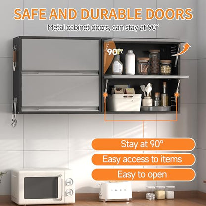Metal Garage Wall Cabinet with Up