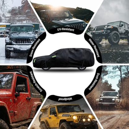 Car Cover Fit for Jeep Wrangler 2 Door Custom Fit 1987