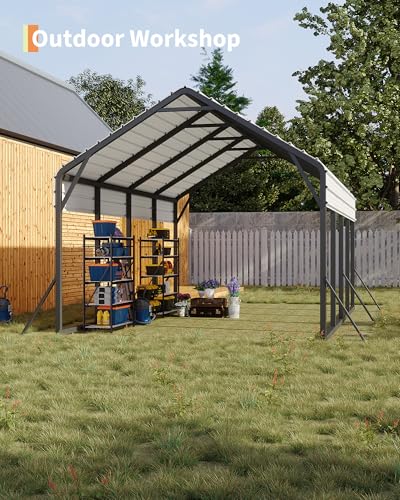 13 ft x21 ft x11 ft Oversized Metal Carport