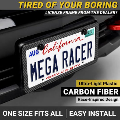 Weatherproof Thin License Plate Frames