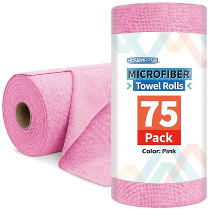 Microfiber Cleaning Cloth Roll (75 Count)