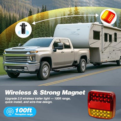 Wireless Magnetic Trailer Lights (2 Count)