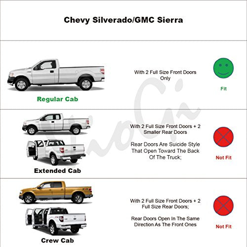 2pcs Side Window Deflectors Window Visors for Silverado