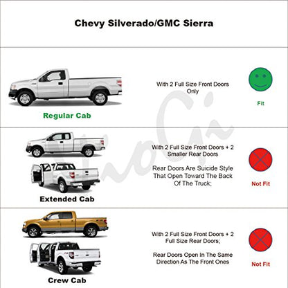 2pcs Side Window Deflectors Window Visors for Silverado