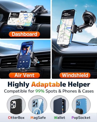 Dash Mounted Phone Holders for Your Car Dash Phone Mount for Car Dashboard Air Vent Multi